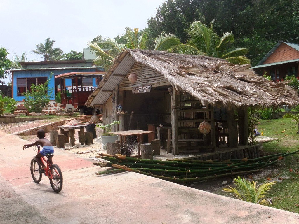 Cykeltur på La Digue Seychellerna