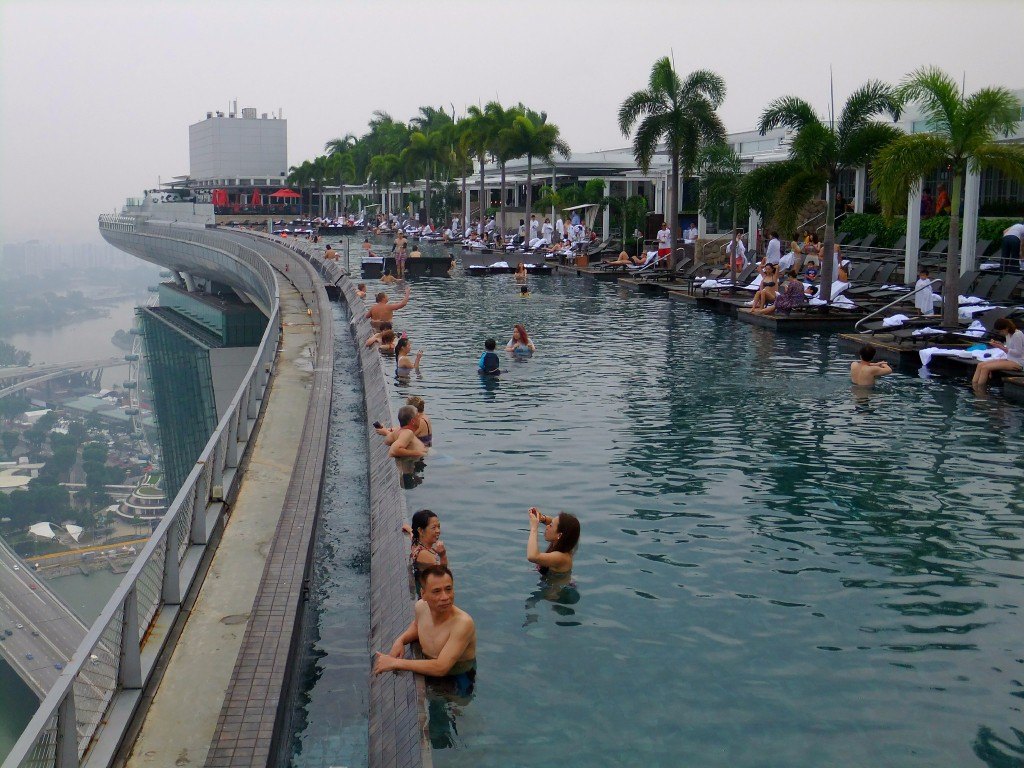 Infinitypool på Marina bay sands