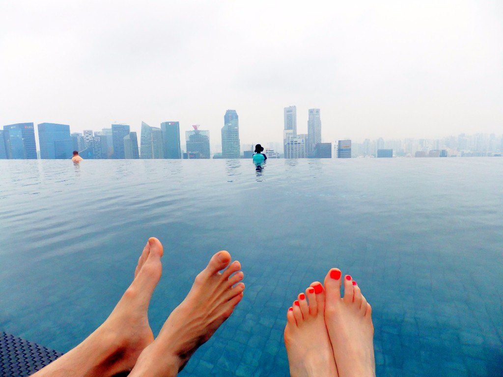 Infinitypool på Marina bay sands