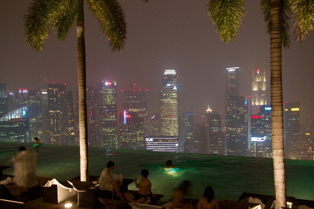 Infinitypool på Marina bay sands